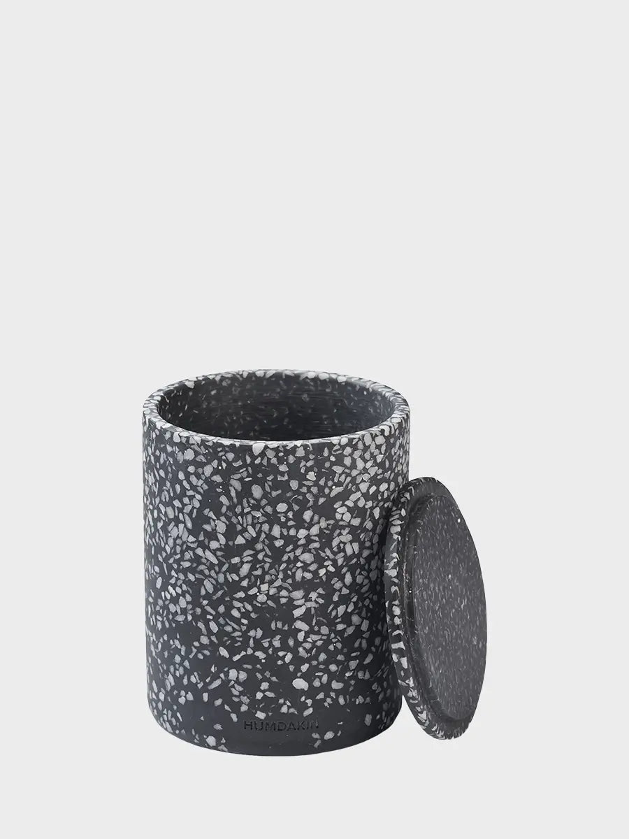 HUMDAKIN Lucca - Terrazzo Vase m. Låg Terrazzo 115 Black